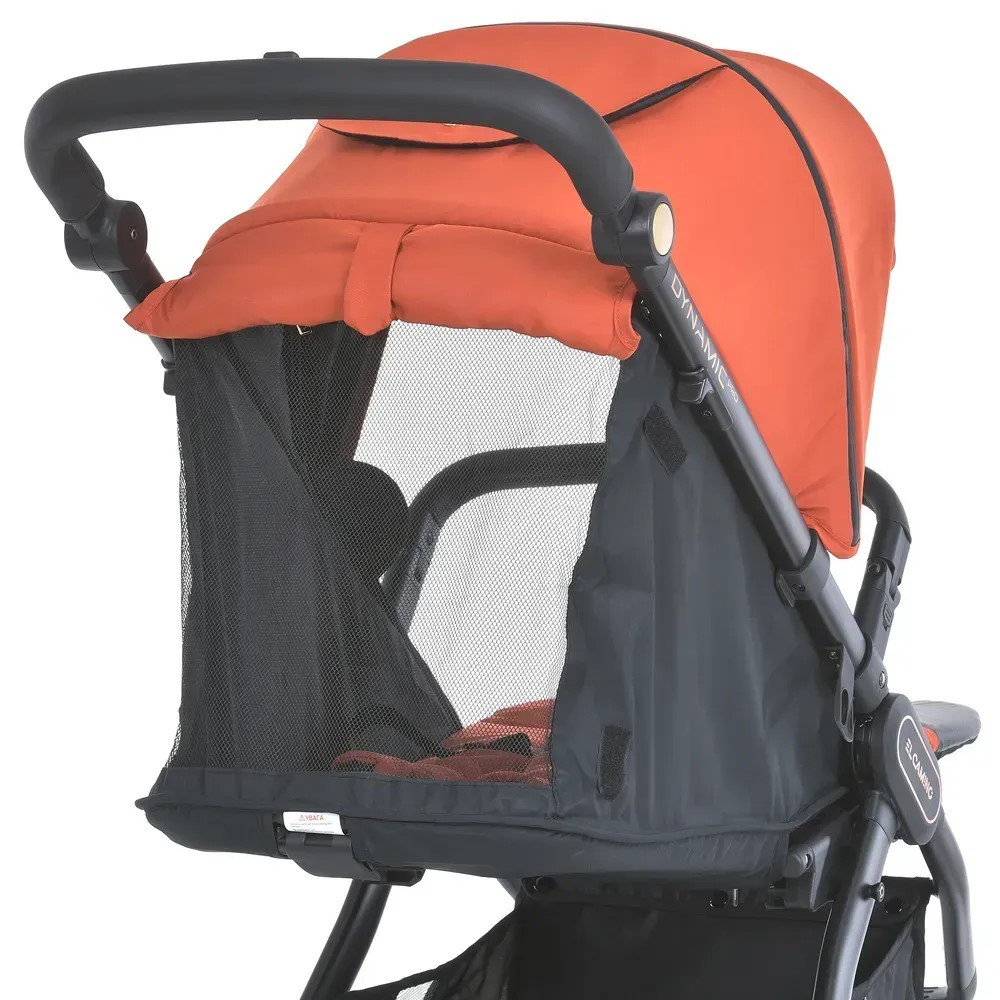 Коляска дитяча EL CAMINO DYNAMIC PRO Redwood прогулянкова з чохлом та дощовиком Помаранчева (ME 1053-3) Чернигов - изображение 9