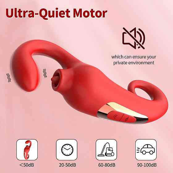 Вібратор - Merfi, 10 Vibration Functions, 10 Frequency Tongue Licking USB Sex Aura Київ