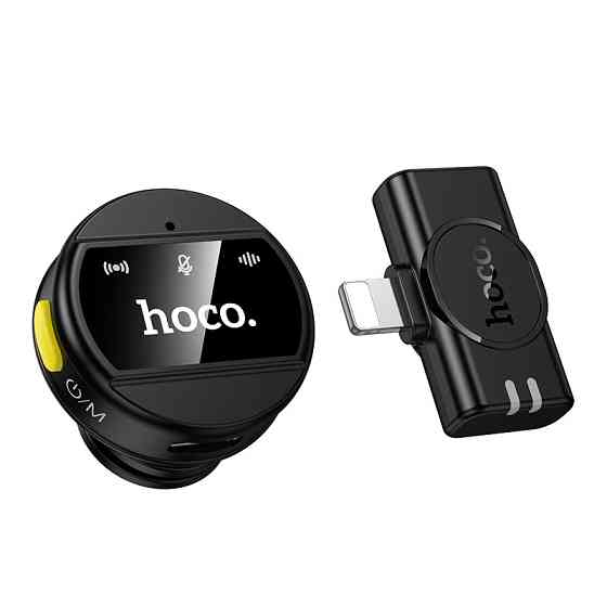 Беспроводная микрофонная система HOCO L21 Charm magnetic (Lightning) Black Одесса