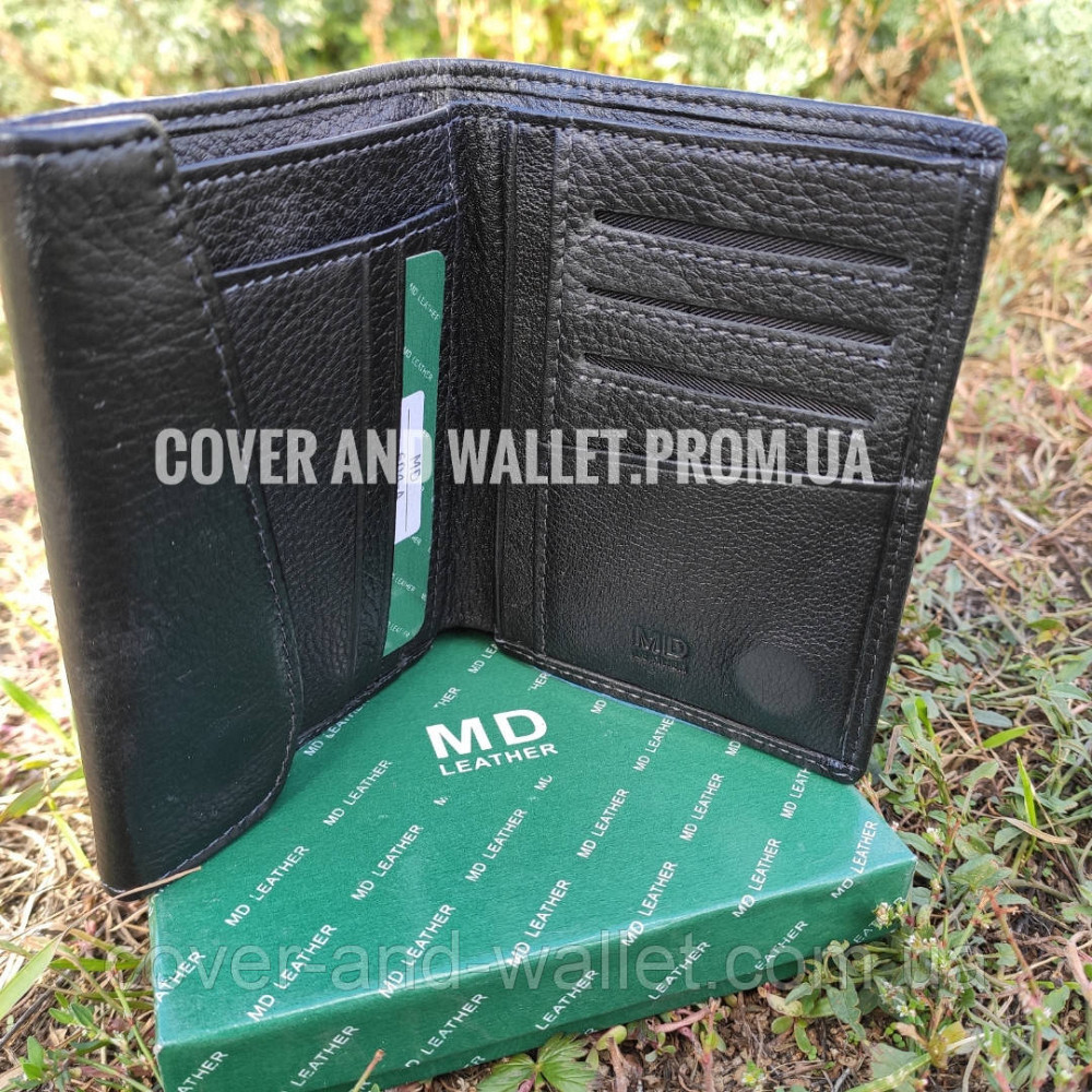 Тонкий чоловічий шкіряний гаманець на магнітній застібці  MC 604 A Київ - фото 9