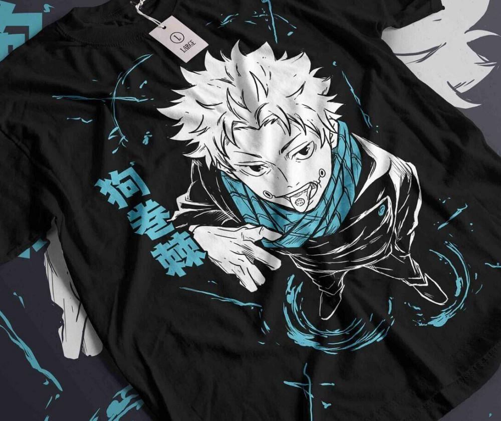 Футболка для мальчика аниме Магическая битва оверсайз (рост от 165 до 180 ) Черний AnimeJ0886m Днепр - изображение 1