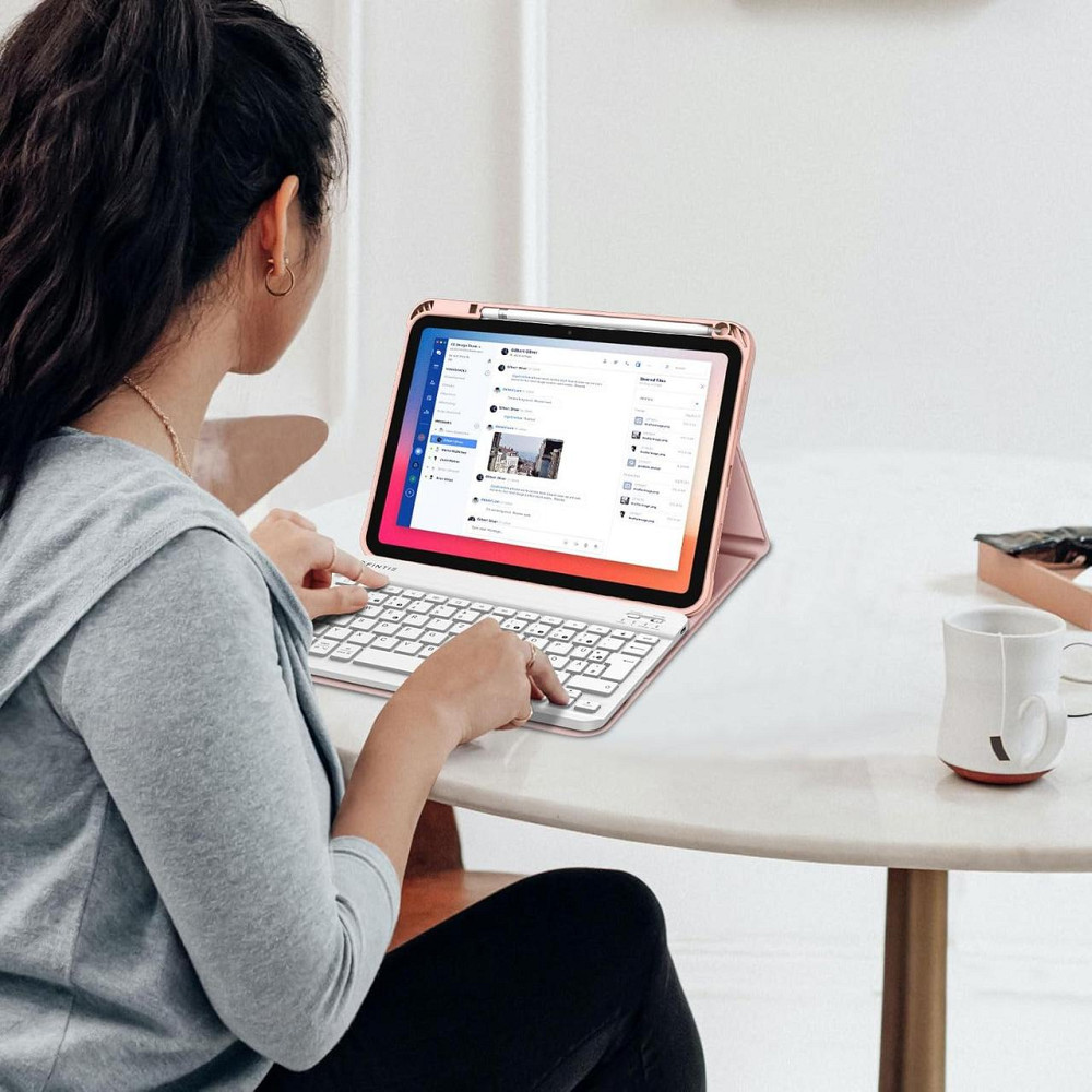 Фірмовий чохол клавіатура Fintie для iPad A16 11 покоління 2025/ 10-го покоління (2022) A2696 / A2757 / A2777 з тримачем олівців Дніпро - фото 4