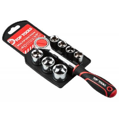 Набор инструментов Top Tools сменных торцевых головок 38D142, 3/8", 8 шт. (38D142) Винница - изображение 1