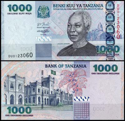 Tanzania Танзания - 1000 Shillings 2003 UNC Полтава - изображение 1