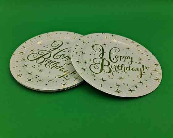 Тарелки бумажные одноразовые детские 