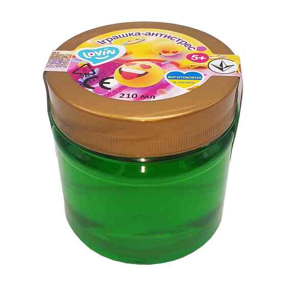 Іграшка-антистрес 210 мл Slime time ТМ Lovin 80142  Зелений Вінниця