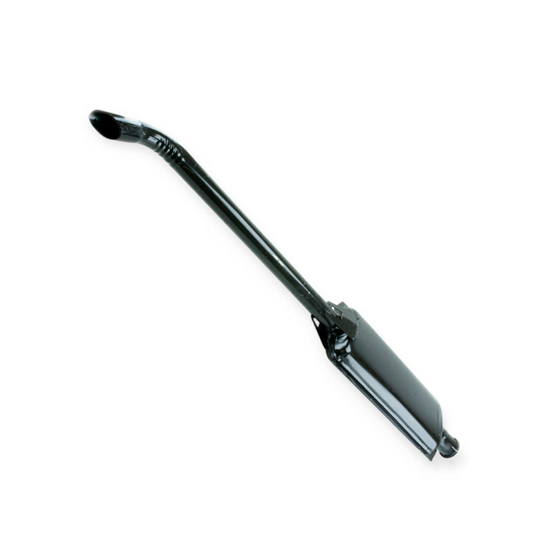 Глушитель длинный (1370 мм) чёрный Вироока МТЗ Мукачево - изображение 1