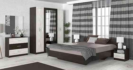 Тумба прикроватная (2шт.) Арамис - Ш402хВ414хГ375 - Венге + Дуб крафт белый Львов