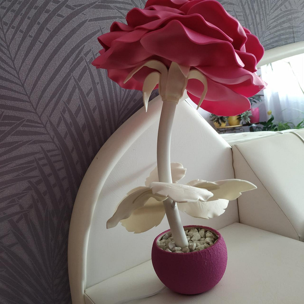 Світильник-нічник "Пурпурна троянда" Дніпро - фото 3