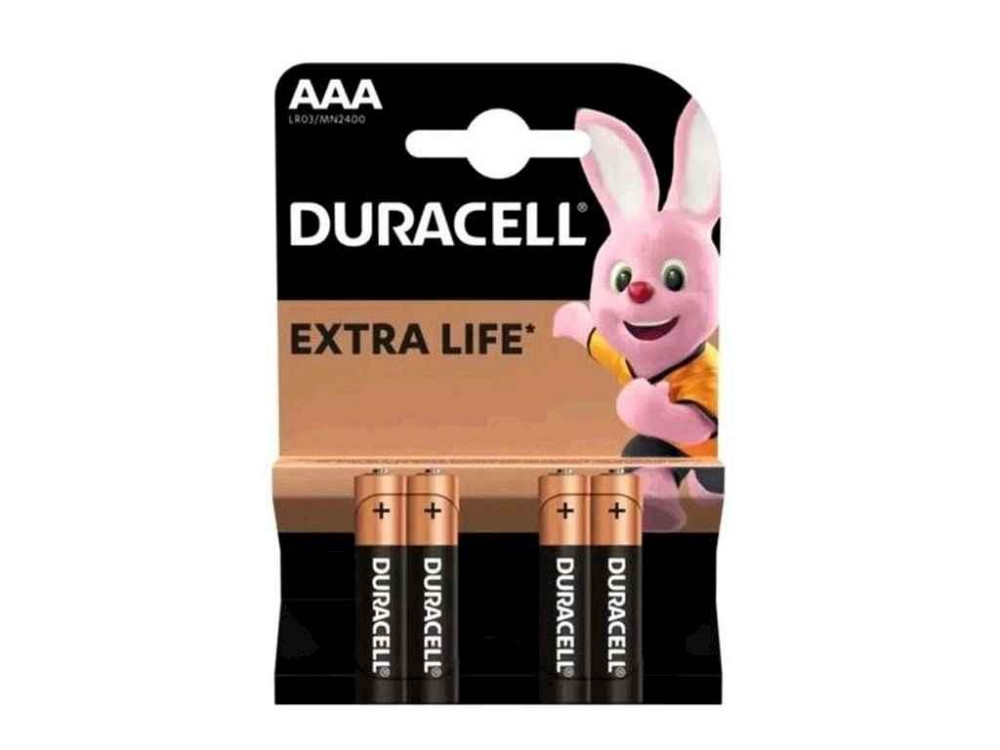Батарейка лужна LR03/AAA 4шт (блістер) Extra Life ТМ DURACELL Київ - фото 1