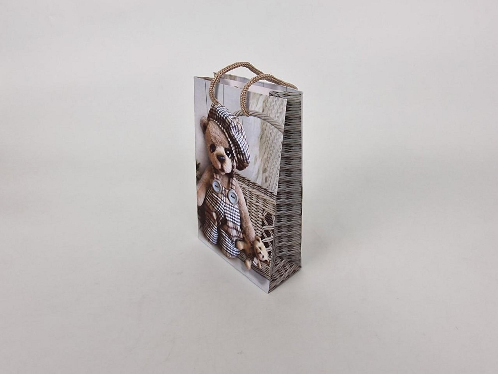 Пакет паперовий подарунковий малий 11/18/5 (арт М008) (12 шт.) Харків - фото 1