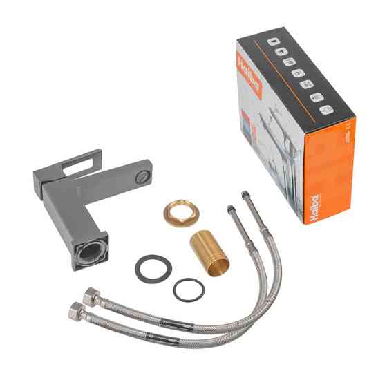 Змішувач для умивальника Haiba Kant 001 Graphite колір графіт HB9664 Харків