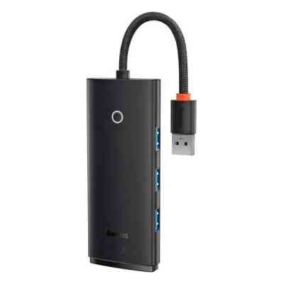 Концентратор Baseus USB 3.0 to 4xUSB 3.0 0.25m black (WKQX030001) Вінниця