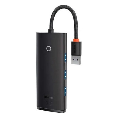 Концентратор Baseus USB 3.0 to 4xUSB 3.0 0.25m black (WKQX030001) Вінниця - фото 1