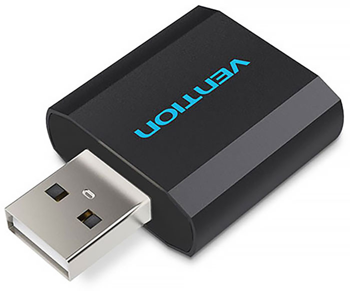 Звукова карта USB AUX jack, 2*TRS (Mic + Ear) Metal Vention Винница - изображение 2