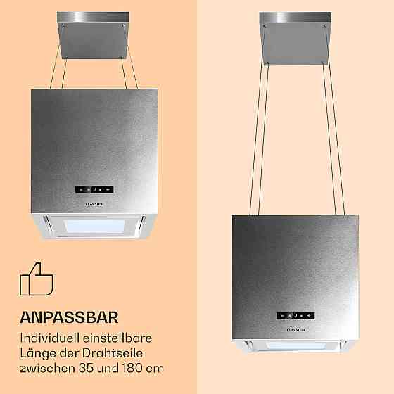 Люстра Smart Island hood 595м3/год керування застосунком LED панель срібляста (Німеччина, читати опис) Рівне