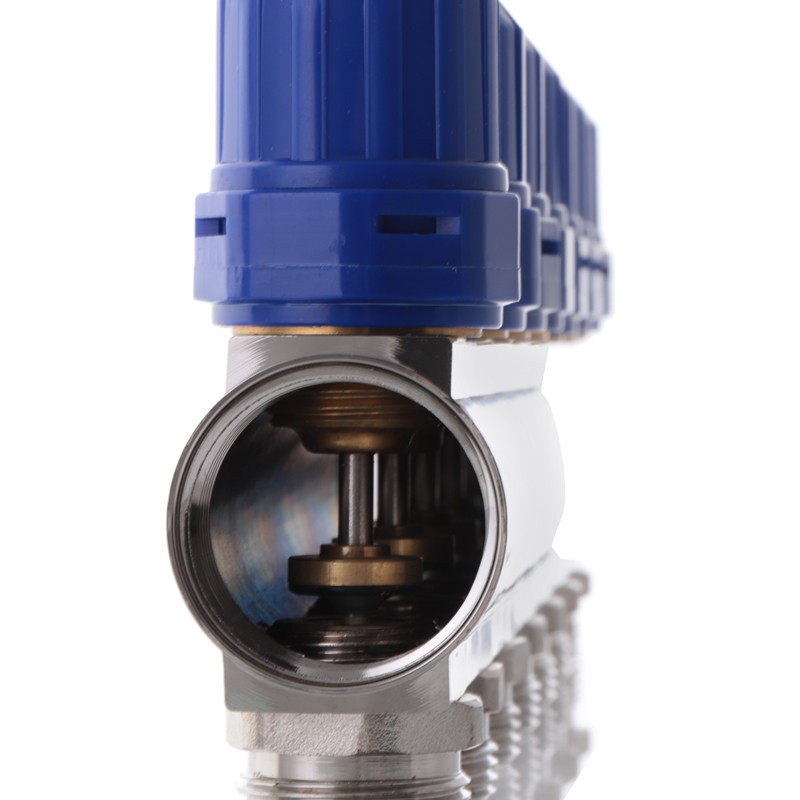 Коллекторный блок с термостатическими клапанами Koer KR.1100-07 1”x7 ways (KR2633) Киев - изображение 4