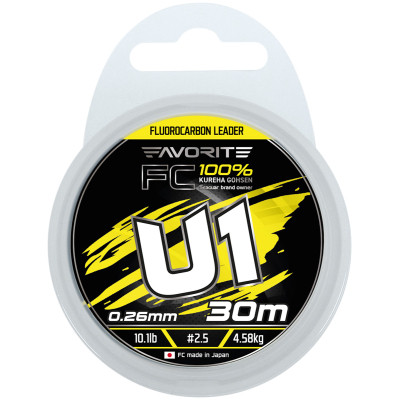 Флюорокарбон Favorite U1 FC 30m 2.5/0.26mm 10.1lb/4.58kg (1693.12.13) Винница - изображение 2