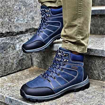 Черевики ЗИМНІ чоловічі Сині Кросівки з МЕХОМ (розміри: 41,42) — 0295 Дніпро