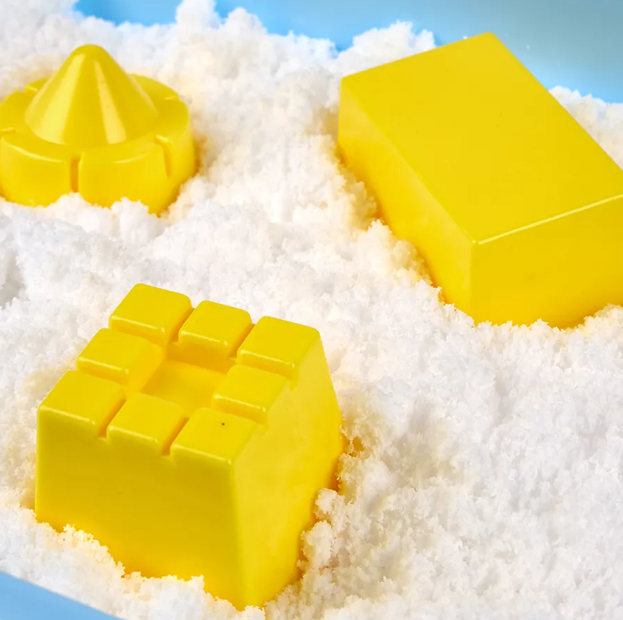 Набір снігу кінетичний пісок для дітей, набір “Сніговий замок”, маса для ліплення, творчості з формою для ліплення Кам'янець-Подільський - фото 9