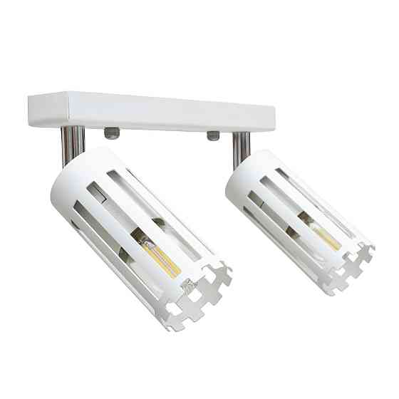 Светильник потолочный MSK Electric Teramo спот поворотный на два плафона белый NL 18050-2 WH Одесса