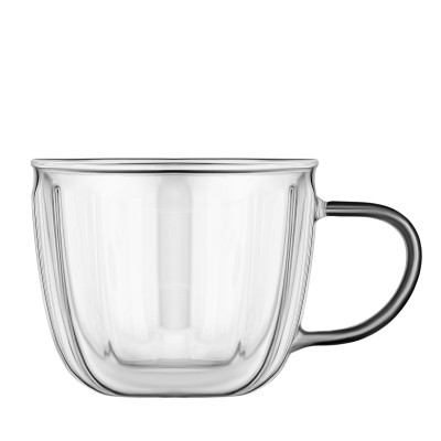 Набор чашек Ardesto 350мл, 2шт, боросилікатне скло, прозорий (AR2635BWN) Винница - изображение 3