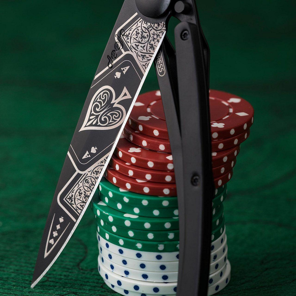 Универсальный Складной Нож с лазерной гравировкой Шанс Deejo 