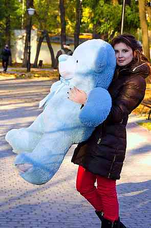 М'яка  іграшка подарунок на 8 березня плюшевий ведмедик Ветли 130 см Блакитний Тернопіль