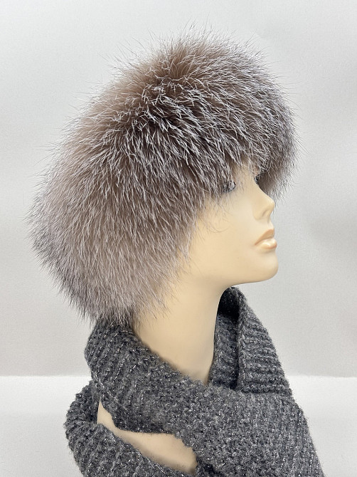 Хутряна пов'язка на голову жіноча Золотистий Харків - фото 7