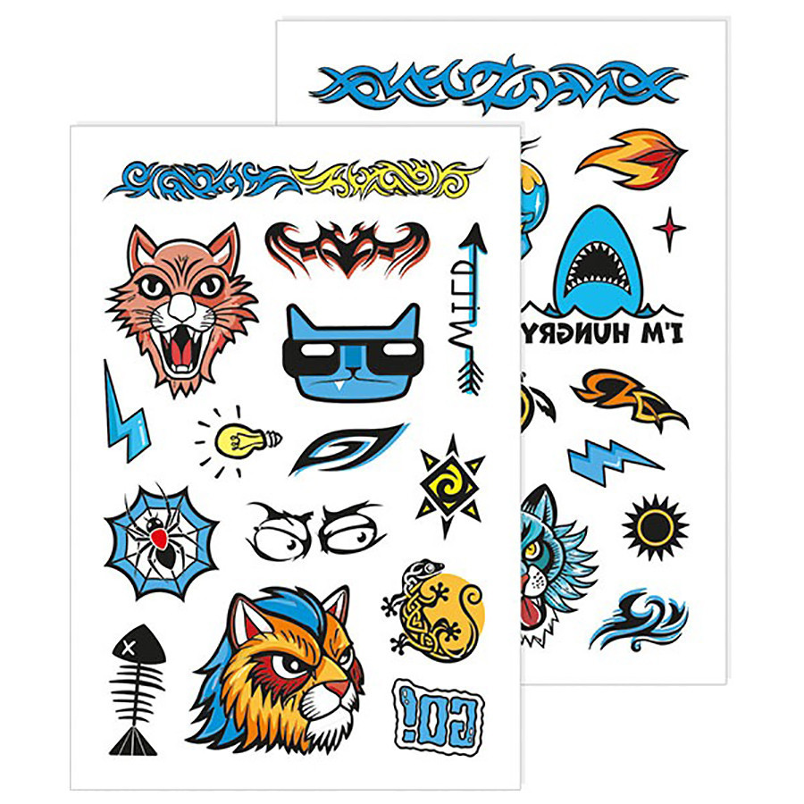 Временные татуировки для старших мальчиков Акула 10100699, 2 листа Винница - изображение 1
