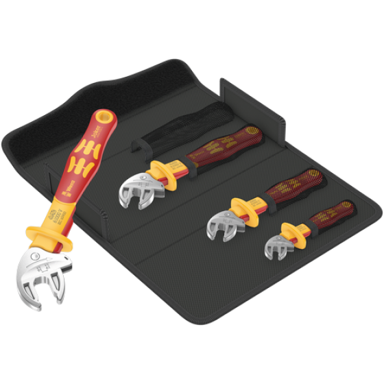 Набір універсальних ключів діелектричних Wera 7-19мм 4шт, з авторегулюванням, в сумці, 6004 Joker VDE 4 Set 1 05020170001 Одеса