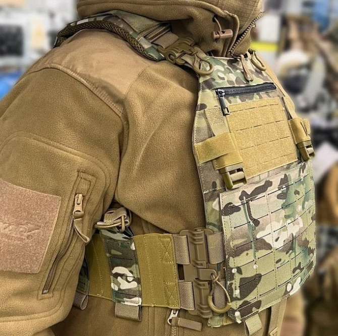 Тактична плитоноска із системою Molle (без плит) Мультикам Вінниця - фото 3