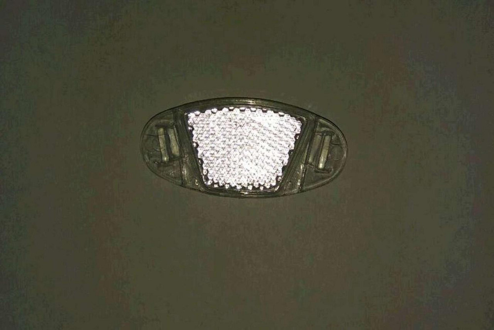 Світловідбивач велосипедний (катафот) (прозорий, овальний) Мукачево - фото 1