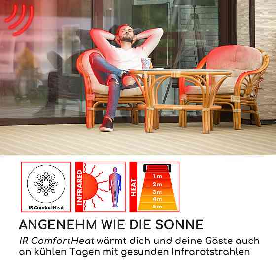 Нагрівач для тераси Heat Guard Focus IR ComfortHeat 1000/2000 Вт (Німеччина, читати опис) Рівне