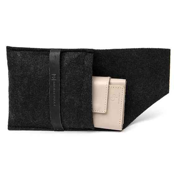 Небольшое портмоне унисекс GRANDE PELLE 11465 Бежевый Киев