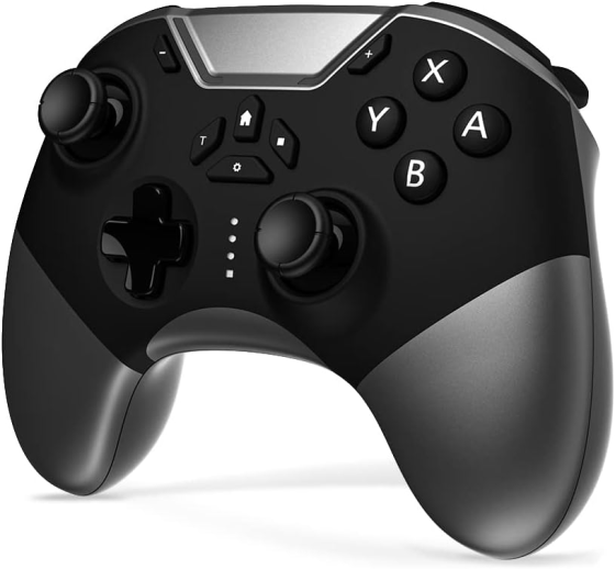 Ігровий контролер FONLAM Pro Wireless для Nintendo Switch, ПК, Android, iOS, Bluetooth-геймпад з RGB та макросами, чорний Київ