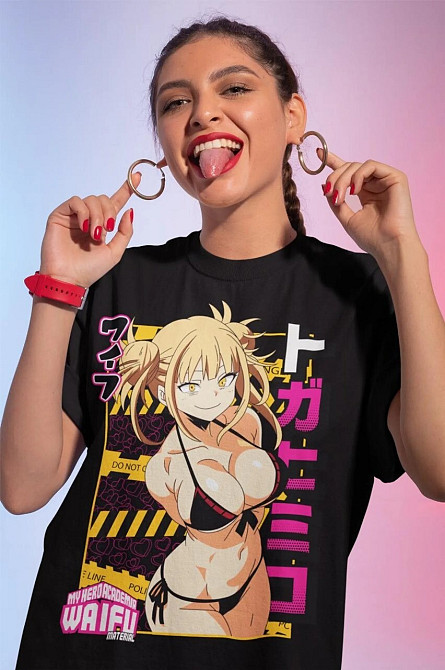 Футболка аниме Моя геройская академия оверсайз (S/M/L) Черний AnimeJ0538 Днепр - изображение 1