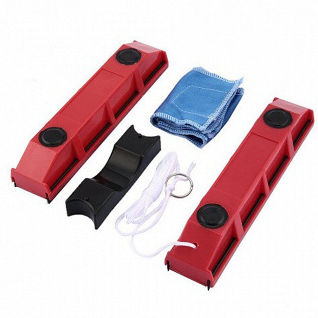 Щетка магнитная для мытья стекол с двух сторон Glider Красная IG-35 Львов - изображение 7