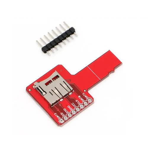 Адаптер снифер MicroSD TF 8 pin SPI плата аналізатора сигналів для логічного аналізатора крок 2.54 мм 47x28 мм Київ - фото 1