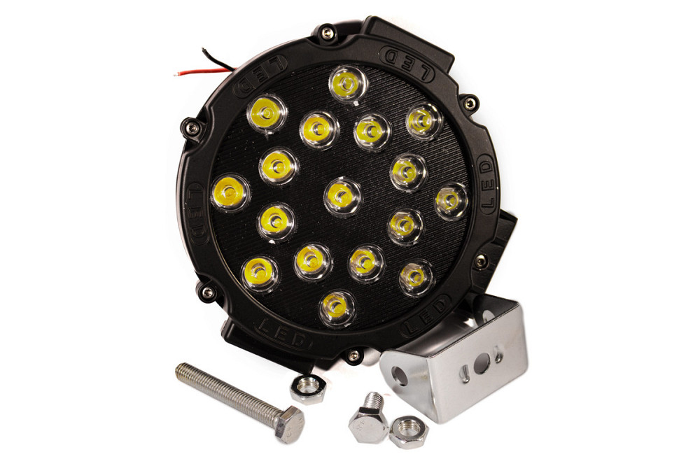 Світлодіодна фара AllLight 51W BLACK 17chip OSRAM 3535 spot 9-30V Харків - фото 1