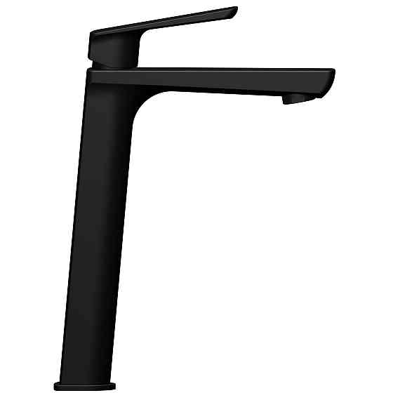 Змішувач для умивальника TOPAZ LEXI TL 21203-H57-BL високий,Чорний мат.,шланги TAQ-M1055,D25 Київ