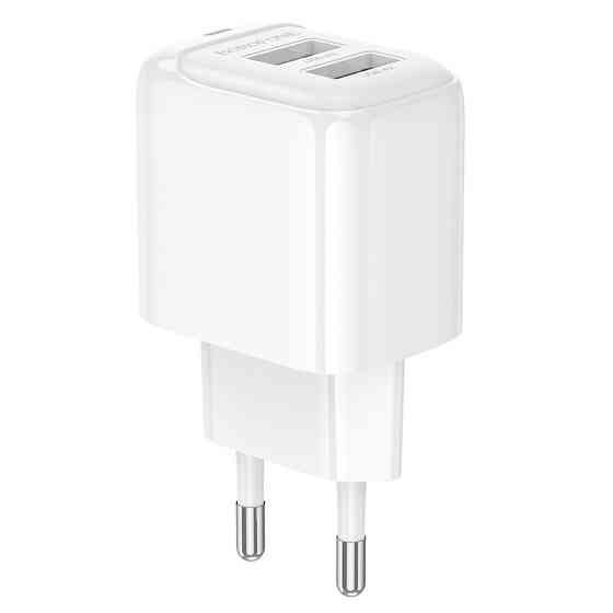 Мережевий зарядний пристрій BOROFONE BAS41A Potential dual-port charger White Одеса