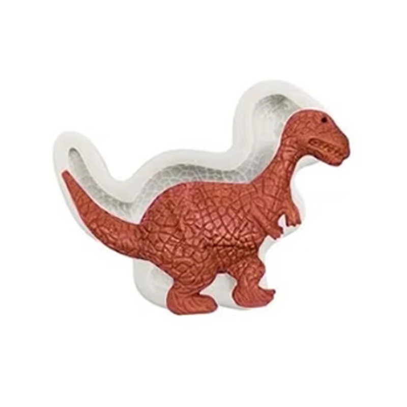 Молд силиконовый Динозавр 72 на 59 мм серый Киев - изображение 2