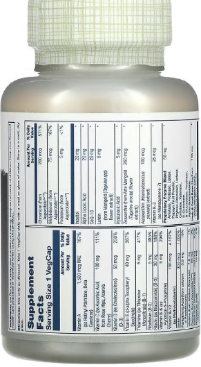 Мультивитамины 50+ Solaray Once Daily Adult 50+ Multi 90 vcaps Киев - изображение 2