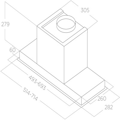 Вытяжка кухонная Elica HIDDEN ADVANCE PLUS IX/A/52 Винница - изображение 4