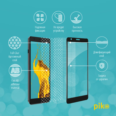 Стекло защитное Piko Full Glue ZTE Blade L9 (1283126517754) Винница - изображение 3
