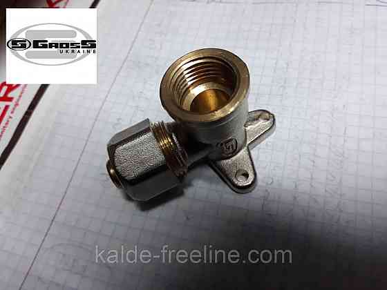 Кут монтажний 16*1/2 Gross (посилений) для металопластикової труби Харків