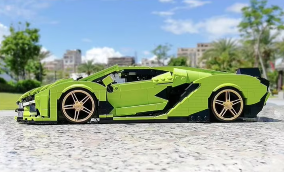 Конструктор “Спортивная машина” на 1168 деталей,зеленая Каменец-Подольский