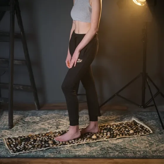 Коврик массажный для ног с натуральными камнями inSPORTline Butwal, 148x40 см Киев