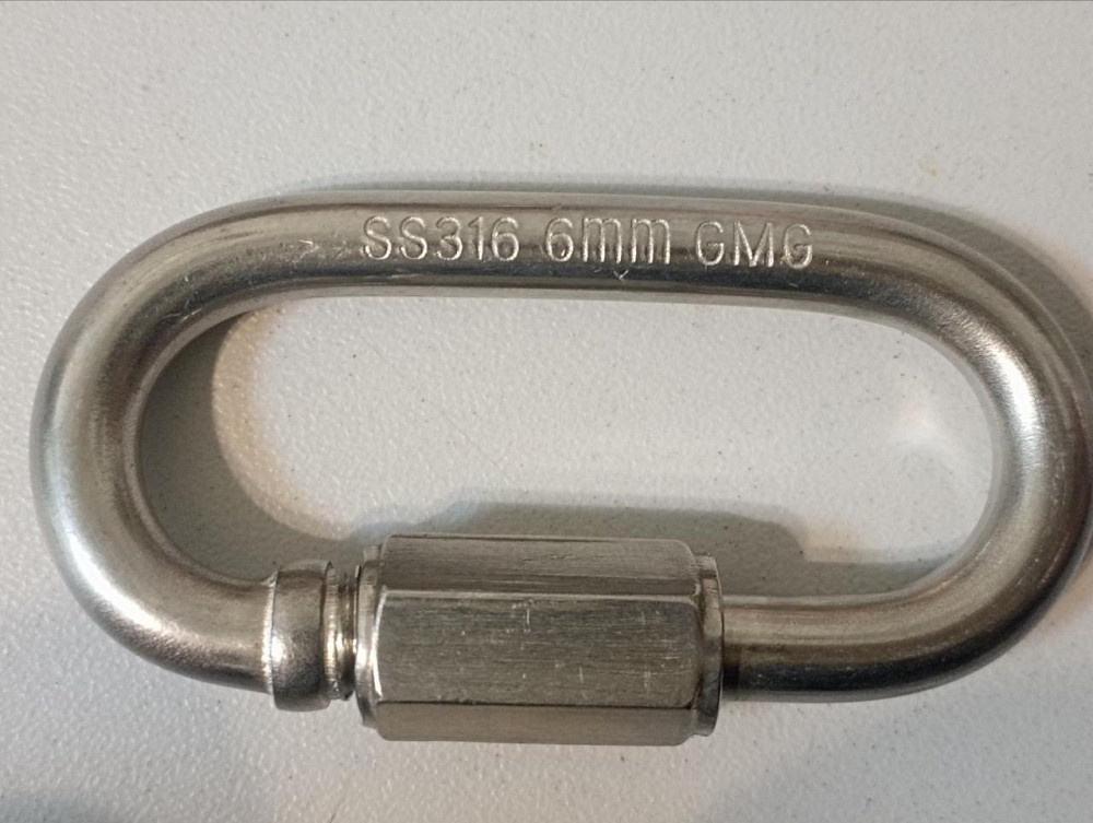 Змичка (ланцюга) "GoralMet" з нержавіючої кислотостійкої сталі AISI 316 на закрутку  діаметром 6 мм Киев - изображение 1